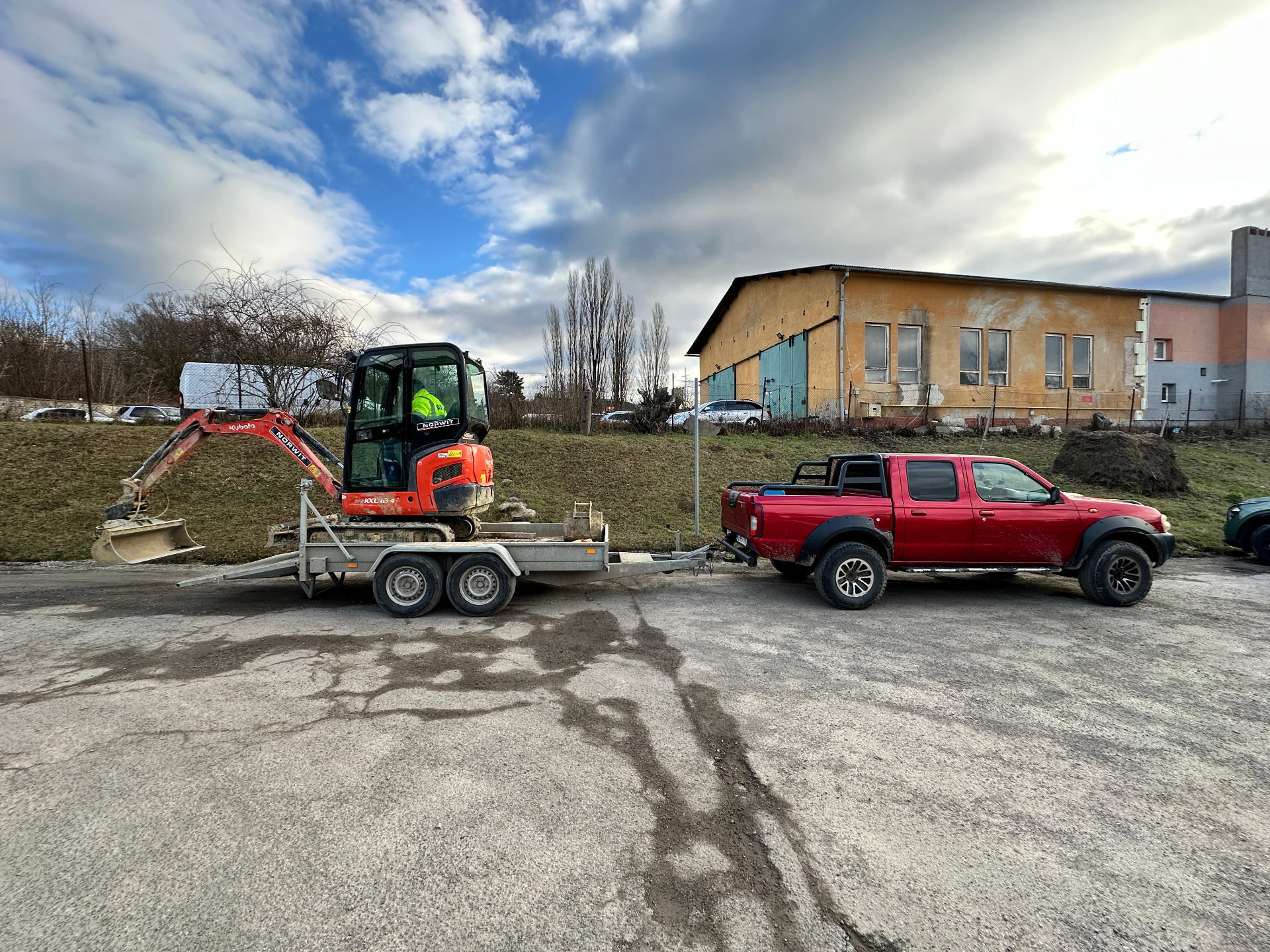 Preprava techniky · Kubota KX